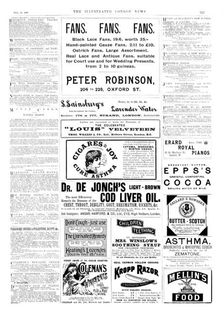 Page of advertisements, 1895. Creator: Unknown