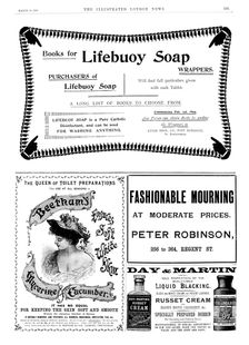 Page of advertisements, 1895. Creator: Unknown
