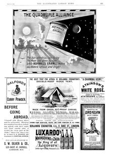 Page of advertisements, 1895. Creator: Unknown