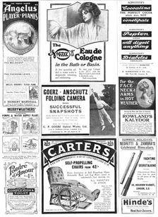 Page of advertisements, 1909. Creator: Unknown