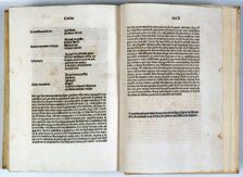 Pages of the Constitucions de Catalunya (Catalonia Constitutions) on parchment, February 20th 1495 Creator: Unknown