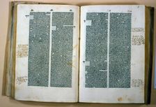 Pages of the work Superprimo sententiarum opus by Pedro Lombardo, 1492. Creator: Pedro Lombardo (1096-1160)