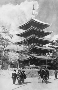 Pagoda, Nara, Japan, late 19th or early 20th century