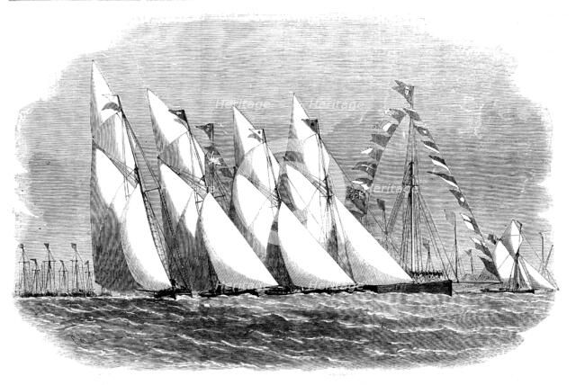 Paglesham Regatta - Start of the First-Class Oyster-Smacks, 1858. Creator: Unknown.