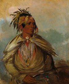 Pah-mee-ców-ee-tah, Man Who Tracks, a Chief, 1830. Creator: George Catlin