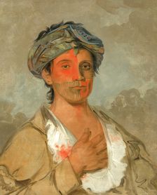 Pah-te-cóo-saw, Straight Man, Semicivilized, 1830. Creator: George Catlin