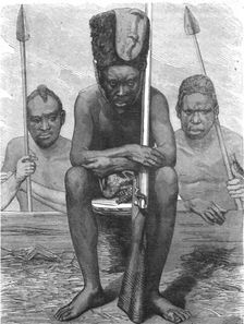 Pahouin Warriors; The Gaboon. 1875. Creator: Unknown