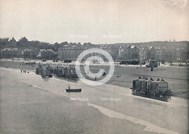 'Paignton - The Sands, from the Pier', 1895. Artist: Unknown.