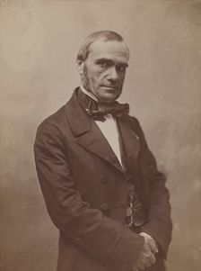 Paillard de Villeneuve, avocat, rédacteur de la Gazette des Tribunaux, 1855-1859. Creator: Nadar