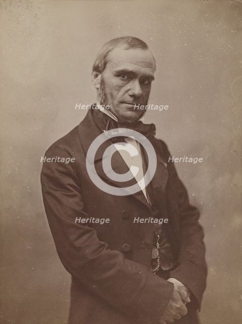 Paillard de Villeneuve, avocat, rédacteur de la Gazette des Tribunaux, 1855-1859.  Creator: Nadar.