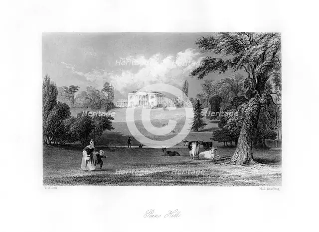 Pains Hill, Surrey, 19th century.Artist: MJ Starling