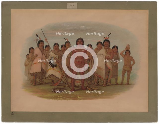 Paint Me - Apachee, 1855/1869. Creator: George Catlin.