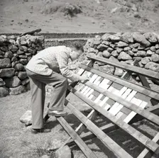 Paint testing, Seathwaite, Lake District, c1955. Creator: Arthur Charles Kirby Ware