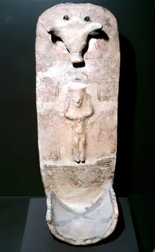 Painted terracotta from the Athienon Acropolis, Cyprus, c8th century BC
