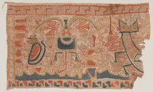 Painted Textile, c. A.D. 1000. Creator: Unknown