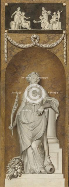 Painted Wall Hanging with Peace, 1786. Creator: Juriaan Andriessen.
