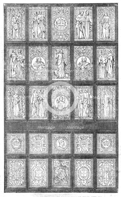 Painted Window presented to the King of Denmark, by Mr. Peto, M.P., 1854. Creator: Unknown.
