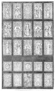 Painted Window presented to the King of Denmark, by Mr. Peto, M.P., 1854. Creator: Unknown