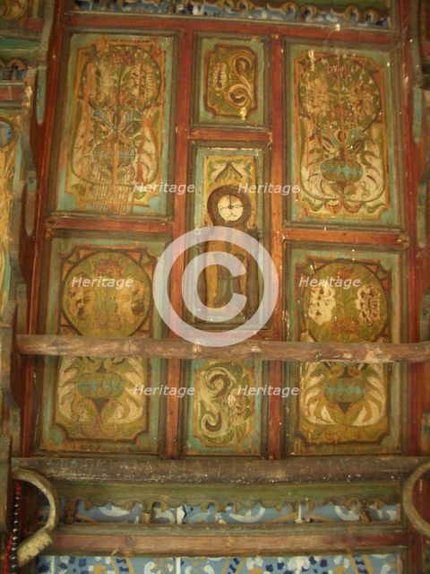 Painted wood interior, Dar Essid Museum, Sousse, Tunisia, 2009.  Creator: Amanda Waite.