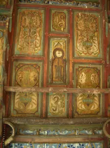 Painted wood interior, Dar Essid Museum, Sousse, Tunisia, 2009. Creator: Amanda Waite