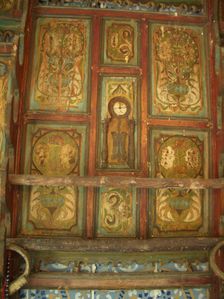 Painted wood interior, Dar Essid Museum, Sousse, Tunisia, 2009. Creator: Amanda Waite