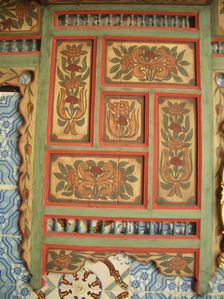 Painted wood interior, Dar Essid Museum, Sousse, Tunisia, 2009. Creator: Amanda Waite