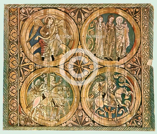 Painted wooden ceiling, Dädesjö Old Church, Småland, Sweden, (1928). Creator: Unknown.