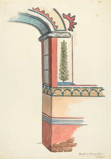 Painted Archway, 1936. Creator: Robert W.R. Taylor