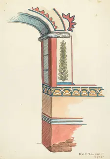 Painted Archway, 1936. Creator: Robert W.R. Taylor