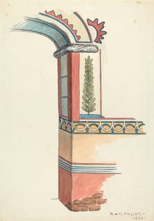 Painted Archway, 1936. Creator: Robert W.R. Taylor