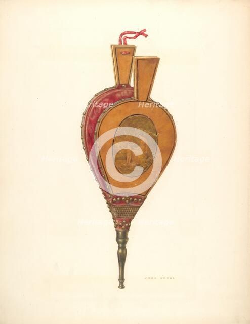 Painted Bellows, c. 1940. Creator:  John Koehl.