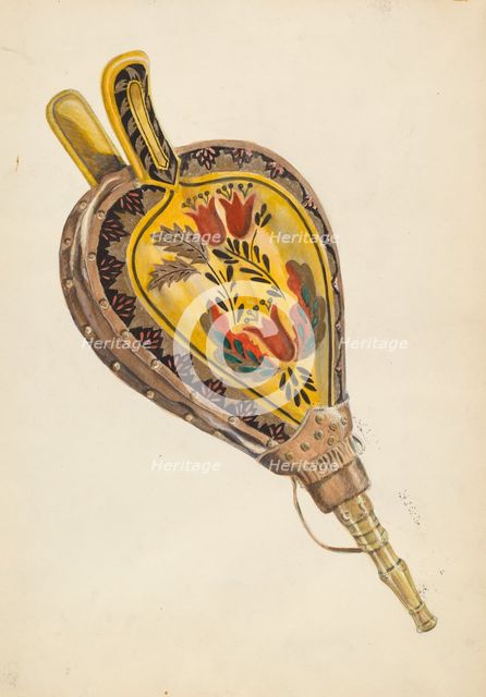 Painted Bellows, c. 1936. Creator: Ella Josephine Sterling.