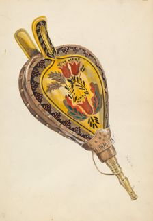 Painted Bellows, c. 1936. Creator: Ella Josephine Sterling