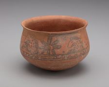 Painted Bowl with Faunal and Floral Design, 5th century. Creator: Unknown