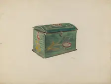 Painted Box, c. 1953. Creator: Douglas Cox