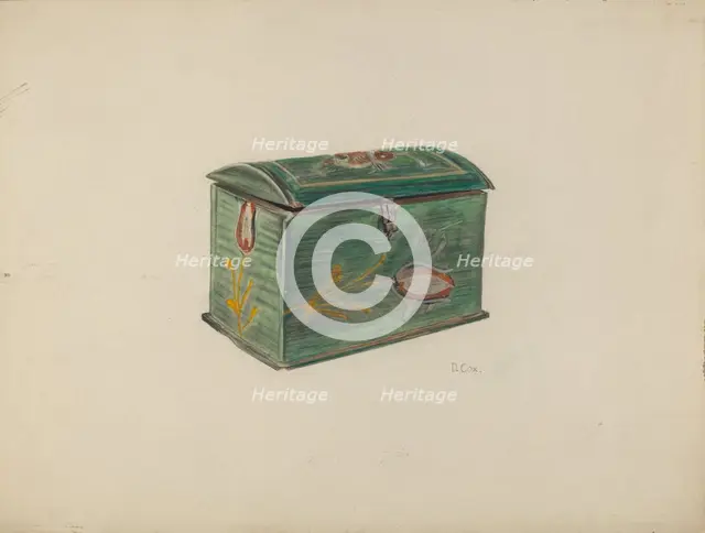 Painted Box, c. 1953. Creator: Douglas Cox.