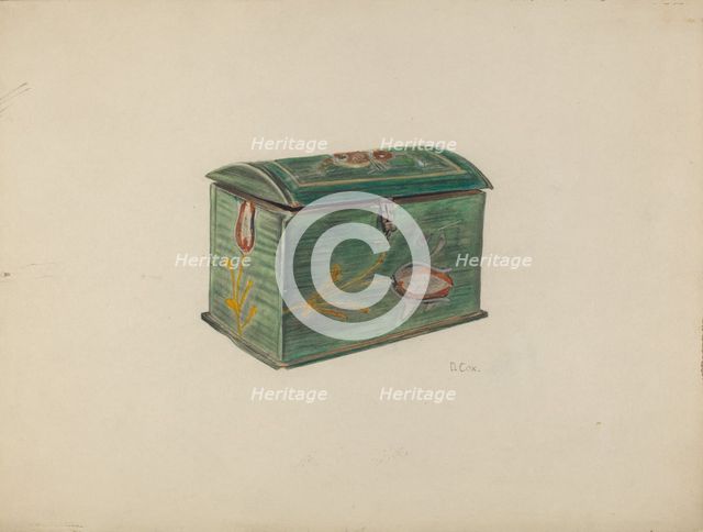 Painted Box, c. 1953. Creator: Douglas Cox.