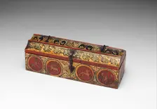 Painted Box for Game Pieces, German, ca. 1300. Creator: Unknown