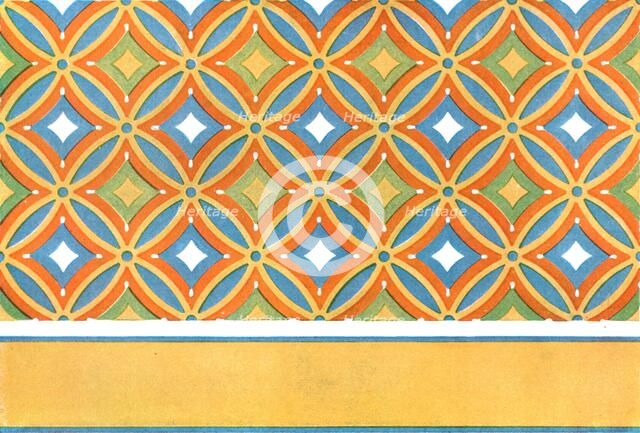 Painted ceiling in the tomb of Amenemhet at Thebes, Egypt, (1928). Creator: Unknown.