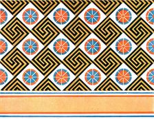 Painted ceiling in the Tomb of Enene at Thebes, Egypt, (1928). Creator: Unknown