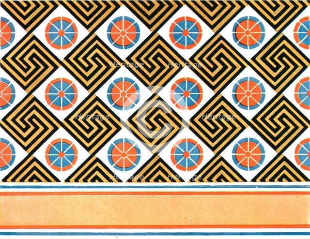 Painted ceiling in the Tomb of Enene at Thebes, Egypt, (1928). Creator: Unknown.