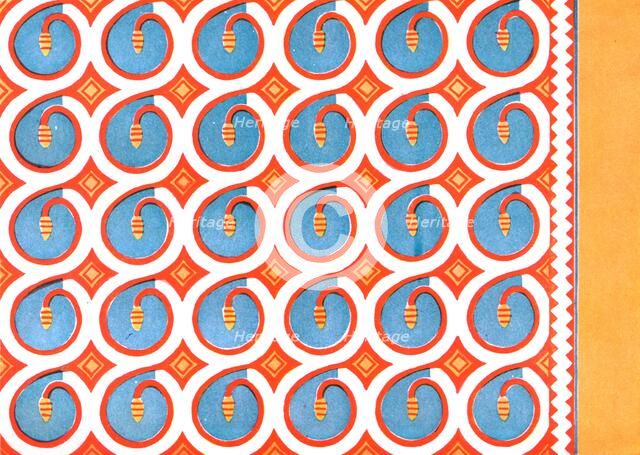 Painted ceiling in the tomb of Hepuseneb, Thebes, Egypt, (1928). Creator: Unknown.