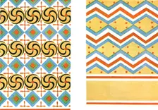 Painted ceilings in the Tomb of Amenemheb at Thebes, Egypt, (1928). Creator: Unknown
