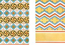 Painted ceilings in the Tomb of Amenemheb at Thebes, Egypt, (1928). Creator: Unknown