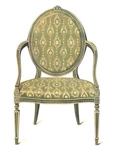 Painted Chair, 1908. Creator: Shirley Slocombe