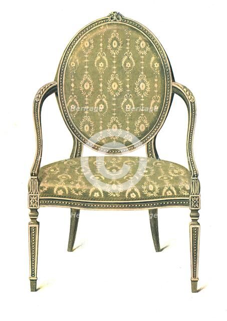 Painted Chair, 1908. Creator: Shirley Slocombe.