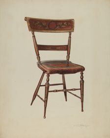 Painted Chair, 1938. Creator: Kurt Melzer