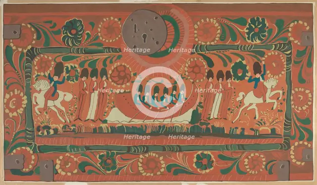 Painted Chest, 1935/1942. Creator: Unknown.