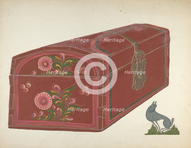 Painted Chest, 1935/1942. Creator: Chester Faris.