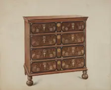 Painted Chest, 1935/1942. Creator: Ralph Boyer